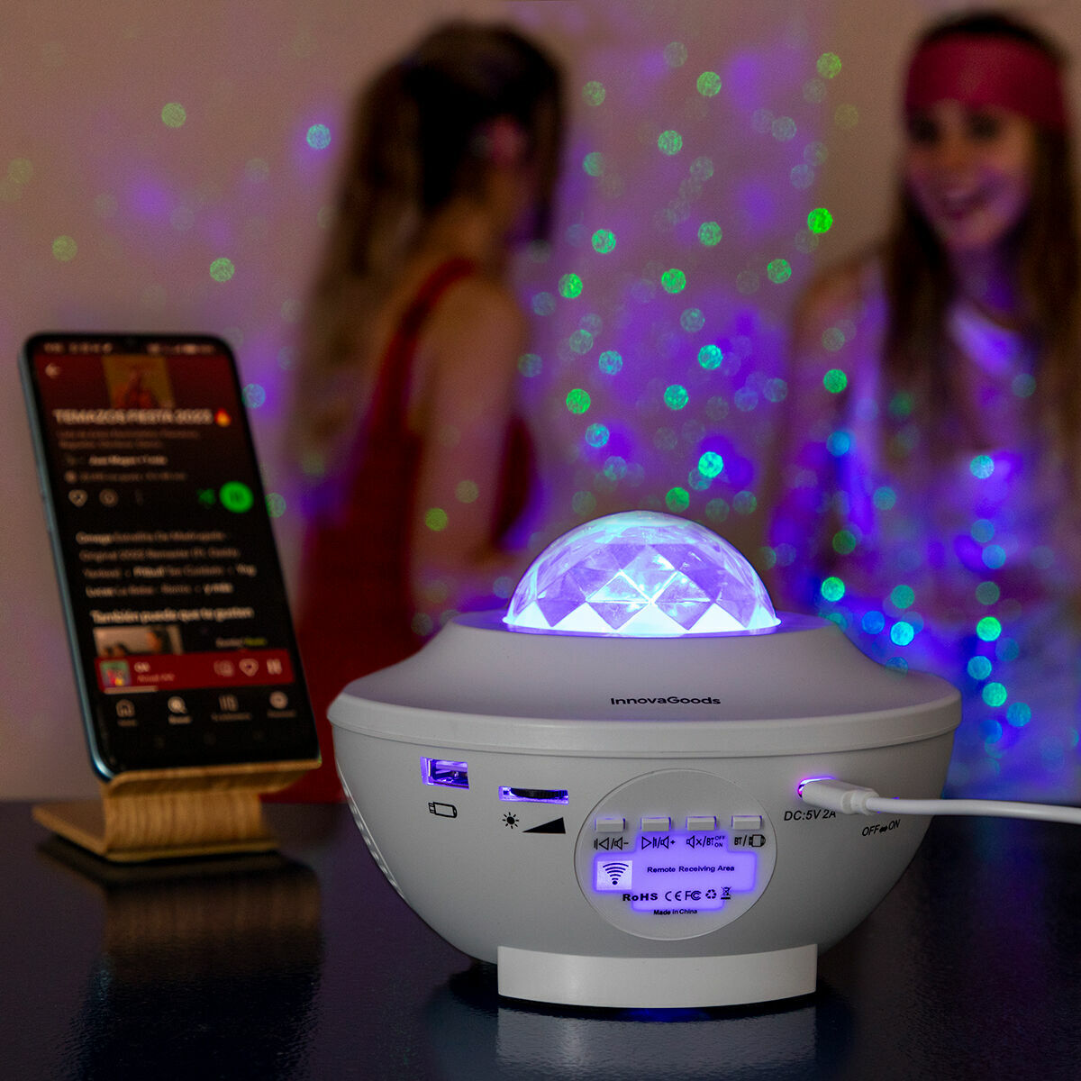 Éclairage & Ambiance — projecteur d'étoiles LED et objets lumineux