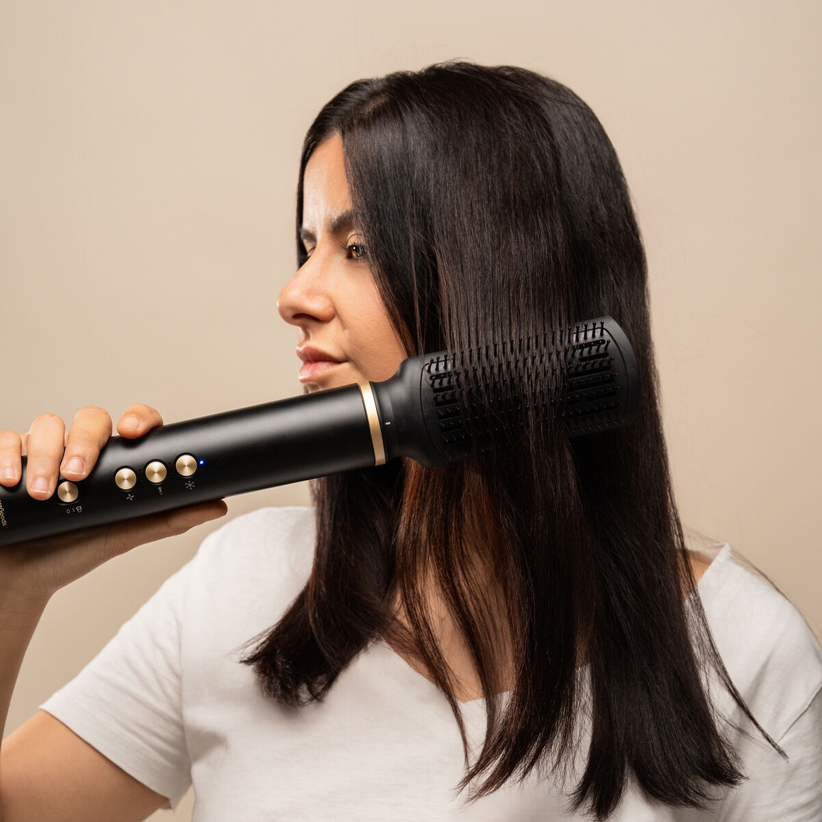 Têtes interchangeables de la brosse soufflante ionique