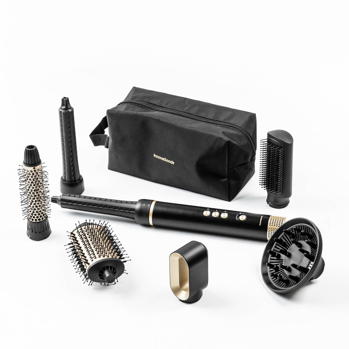 Brosse Soufflante Multifonction Ionique 1500 W - 7 Accessoires