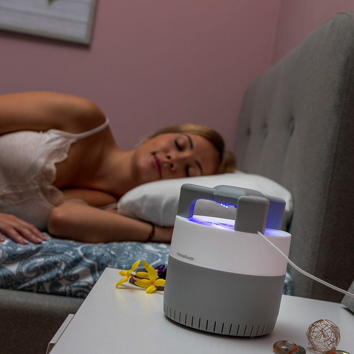 Réservoir amovible de la lampe anti-moustiques avec brosse de nettoyage