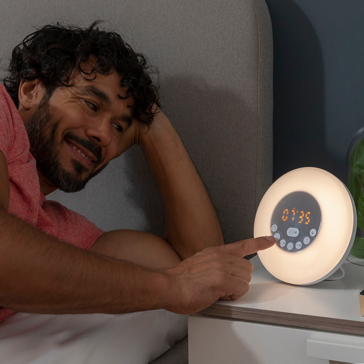 Réveil Lumineux Simulateur d'Aube avec Enceinte Bluetooth