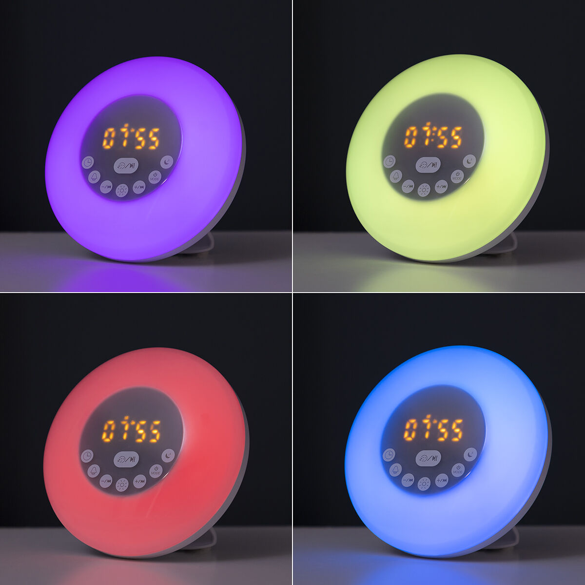 Réveil Lumineux Simulateur d'Aube avec Enceinte Bluetooth