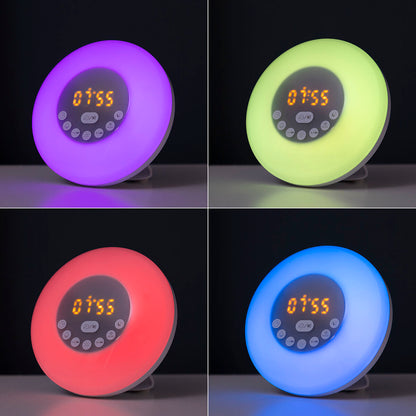 Réveil Lumineux Simulateur d'Aube avec Enceinte Bluetooth