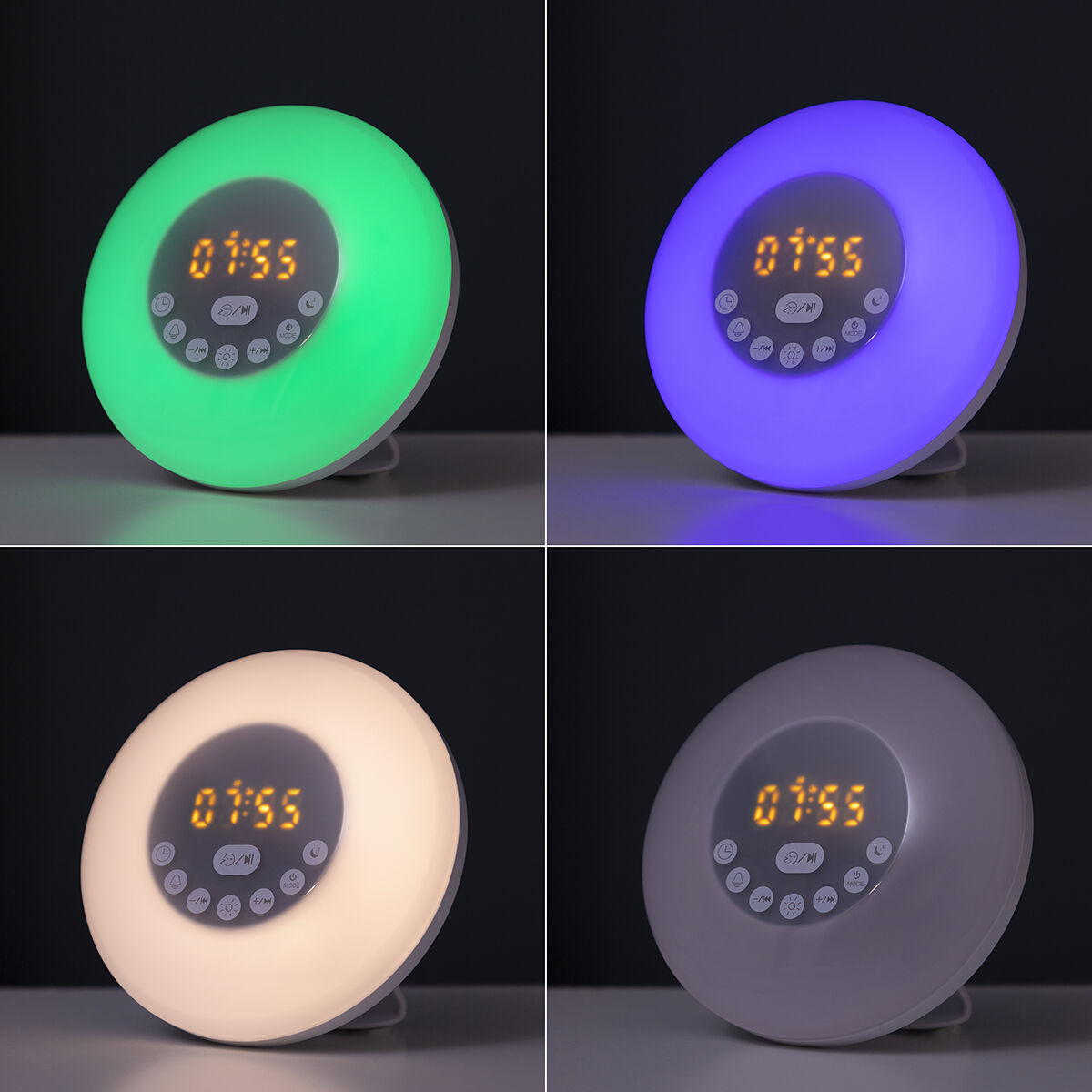 Réveil Lumineux Simulateur d'Aube avec Enceinte Bluetooth