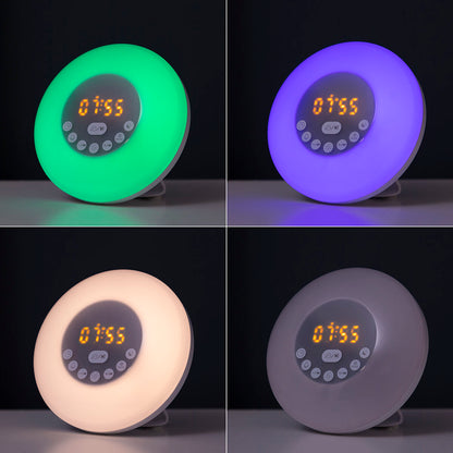 Réveil Lumineux Simulateur d'Aube avec Enceinte Bluetooth