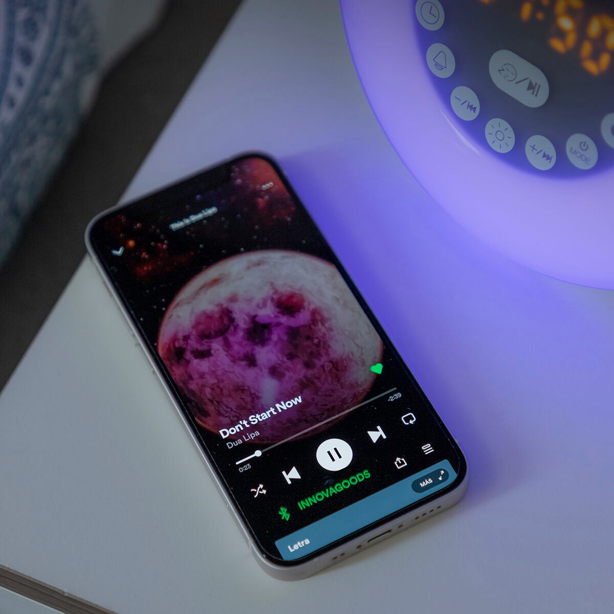 Réveil Lumineux Simulateur d'Aube avec Enceinte Bluetooth